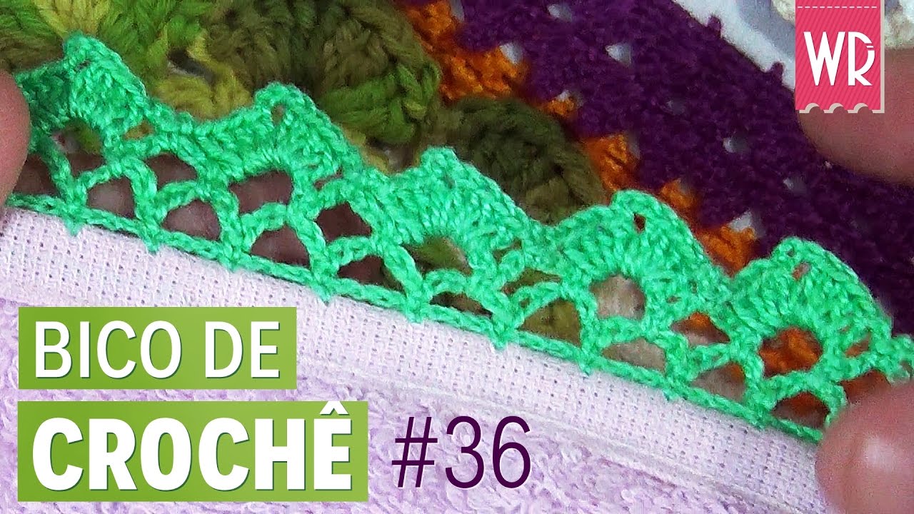 ✨Bico de crochê fácil,  bonito e delicado para iniciante #36 | passo a passo