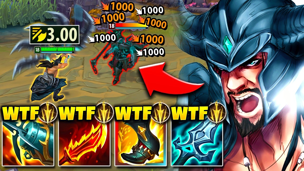 Tryndamere but I attack so fast it looks like I'm hacking... (MY SWORD IS WEIGHTLESS)