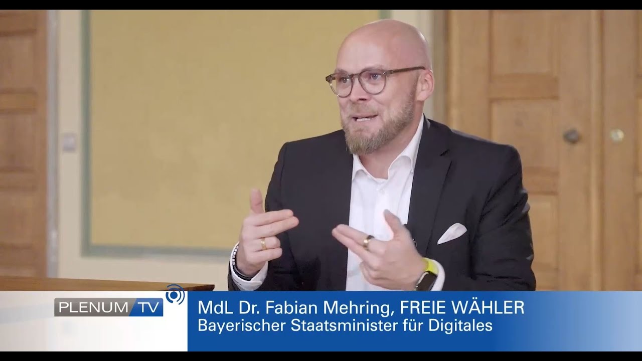 Staatsminister Dr. Fabian Mehring, MdL / 25.10.2025 - Plenum.tv-Magazin