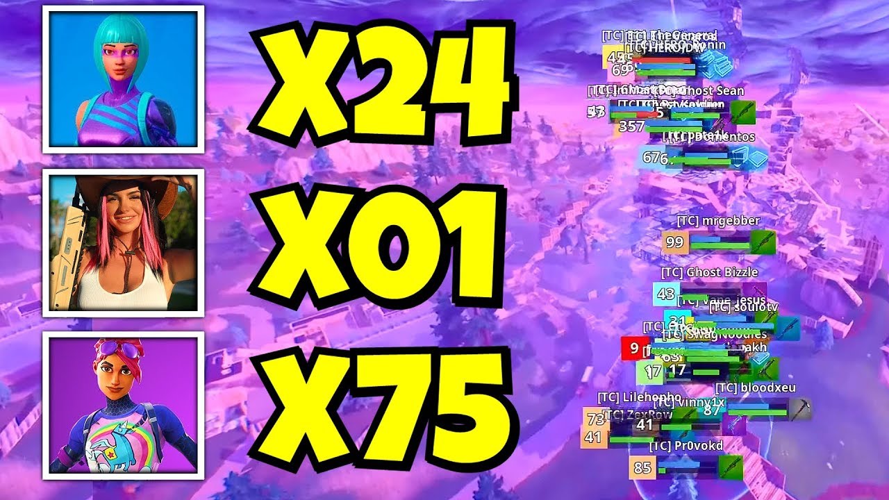 i hosted a 100 GIRL scrim in fortnite for $$$&hellip; (rare skins entered)