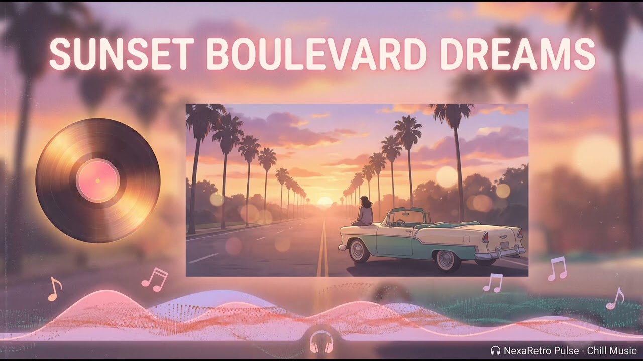 Sunset Boulevard Dreams ☕ Chill Synthwave for Study & Relaxation | Lo-Fi Retrowave Mix