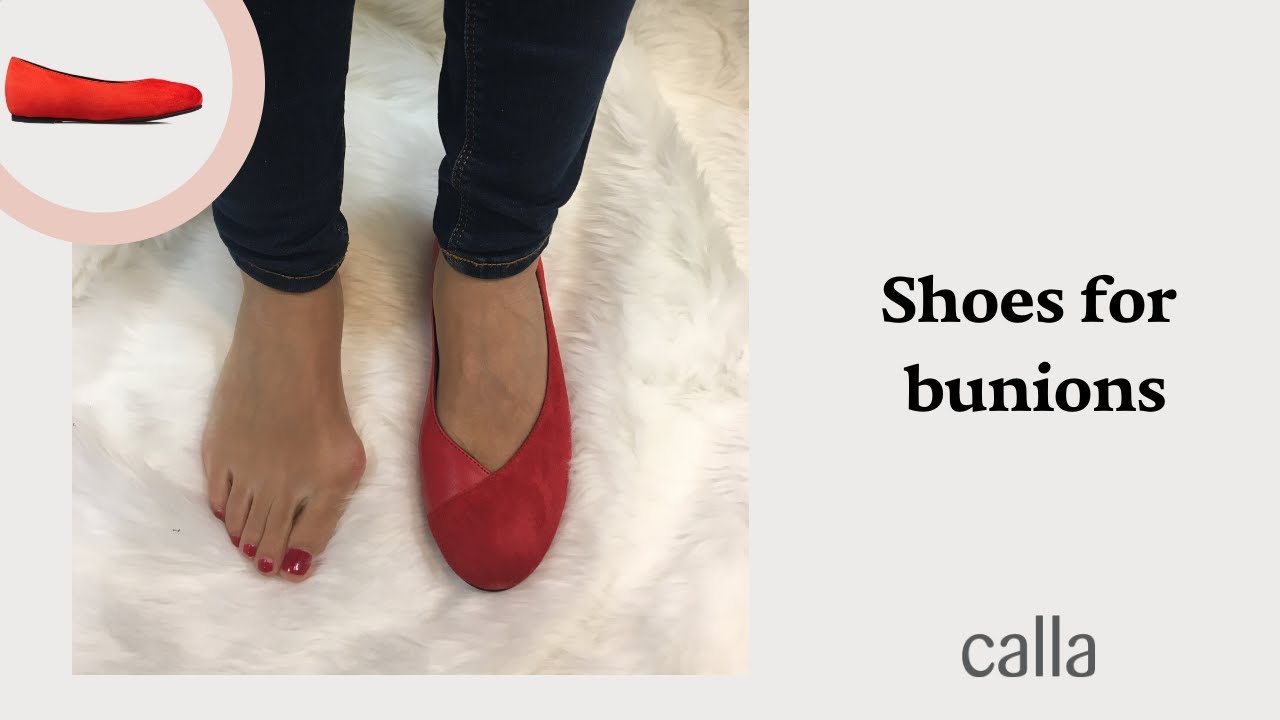 Charlotte - Red. Comfortable hhoes for bunions (Hallux Valgus) by Calla Shoes