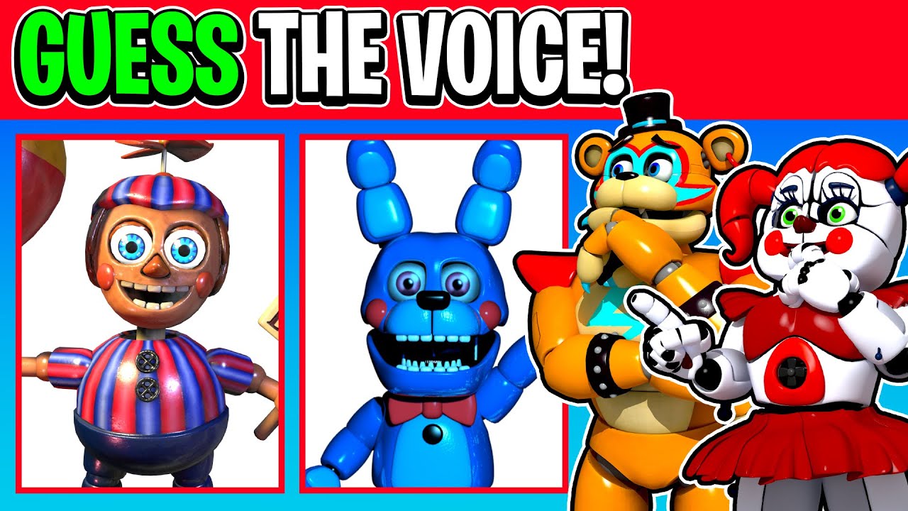 Guess the VOICE!? FNAF QUIZ with Glamrock Freddy and Circus Baby
