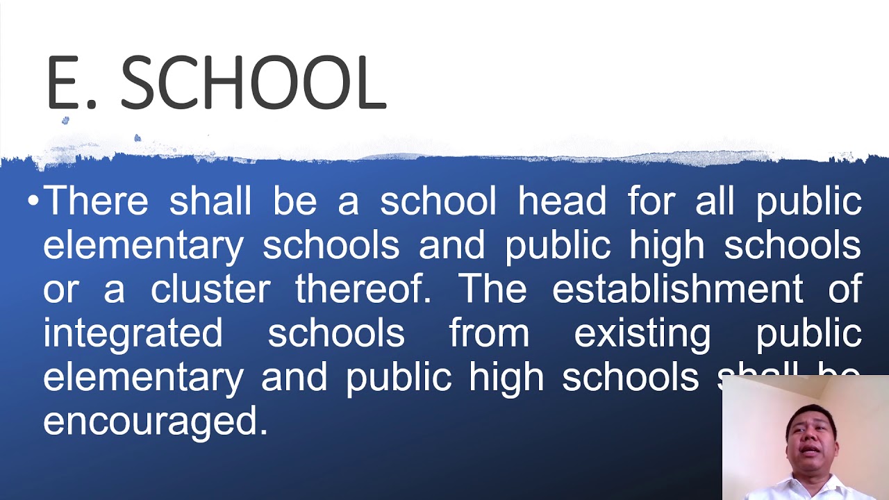 School Heads AuRA: GOVERNANCE AT THE SCHOOL LEVEL