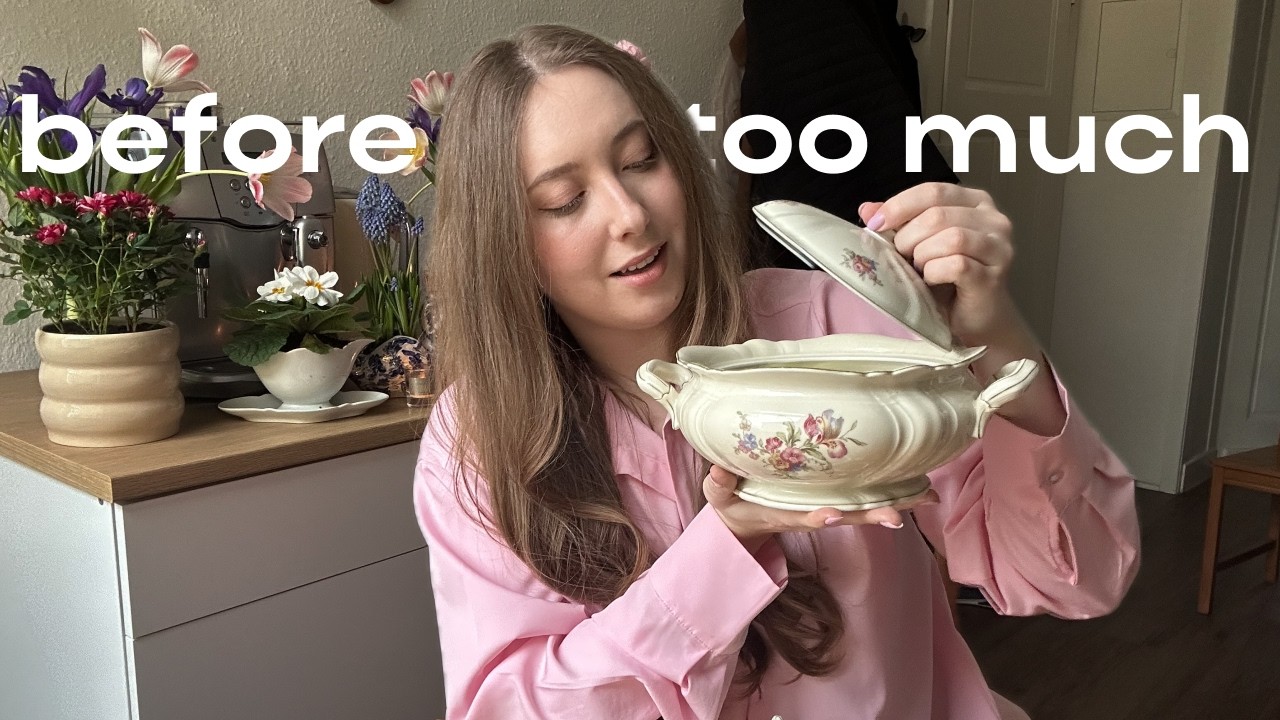 Я люблю красивые вещи… но боюсь захламиться | распаковка посуды с блошиного рынка