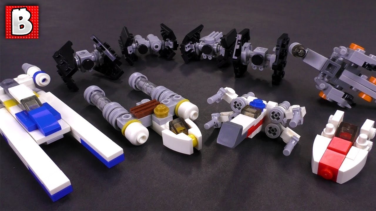 Complete LEGO Star Wars Rebel & Empire Fighters - Micro Builds
