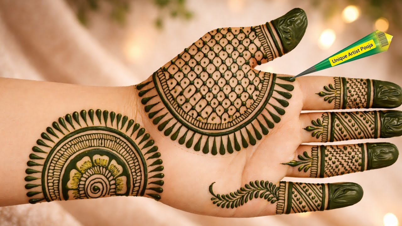 Easy Simple Front hand Mehndi Design /Latest simple mehandi design 