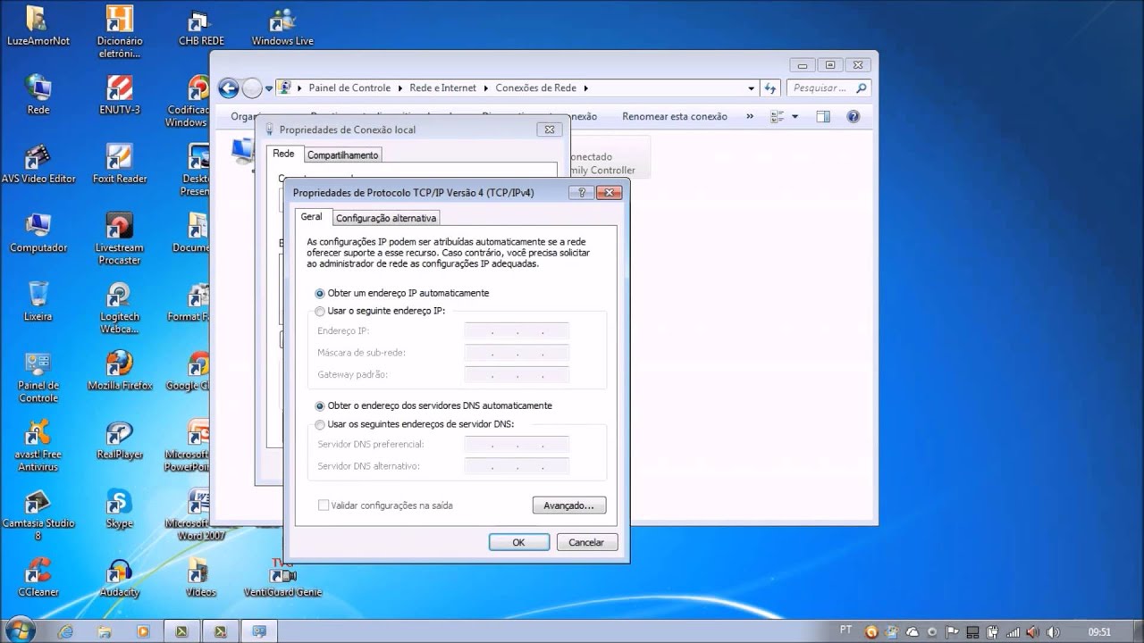 CONFIGURANDO IP FIXO NA PLACA DE REDE