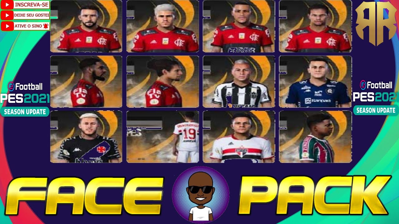 PACKFACE PES 21 + STATS + DOWNLOAD VAMOS FORTALECER AI GALERA INSCREVA-SE NO CANAL DEIXE SEU LIKE...