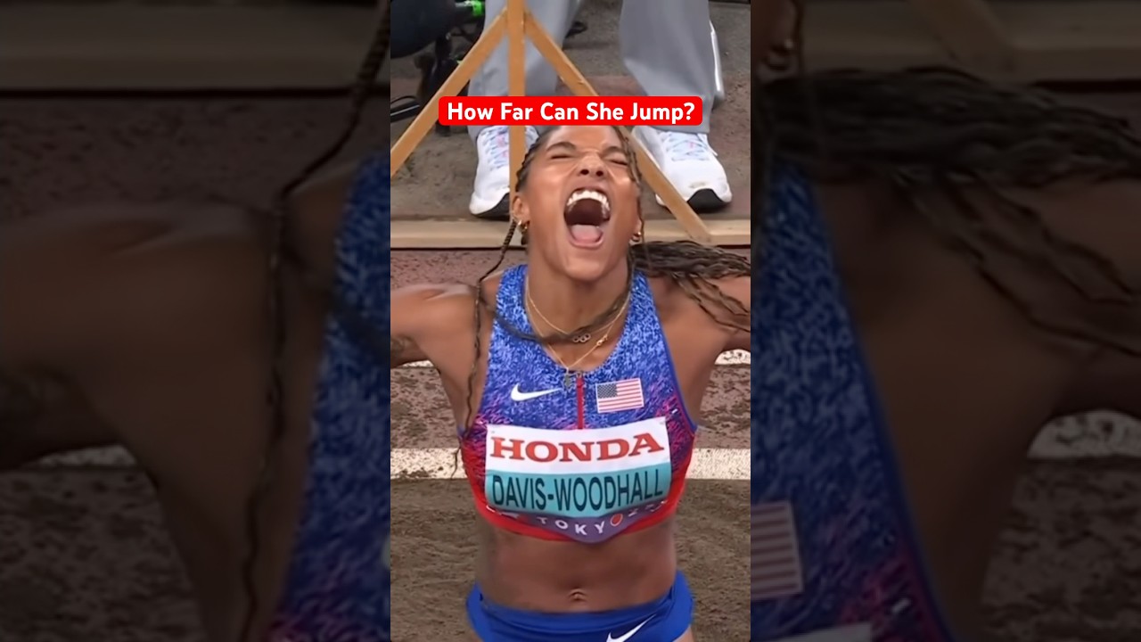 Tara Davis-Woodhall&rsquo;s EPIC JUMP wins Worlds #athletics #trackandfield #running