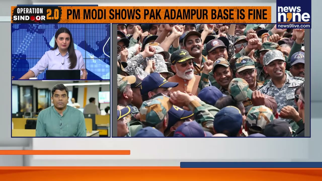 PM Modi Visits Adampur Air Base, Interacts With IAF Jawans | News9