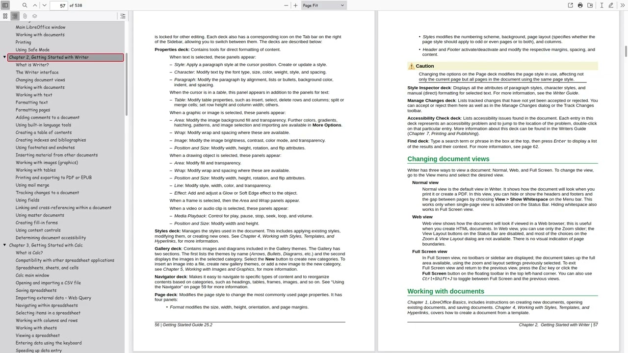 LibreOffice (AudioBook) - Getting Started Guide 25.2 - 2 - Getting Started with Writer