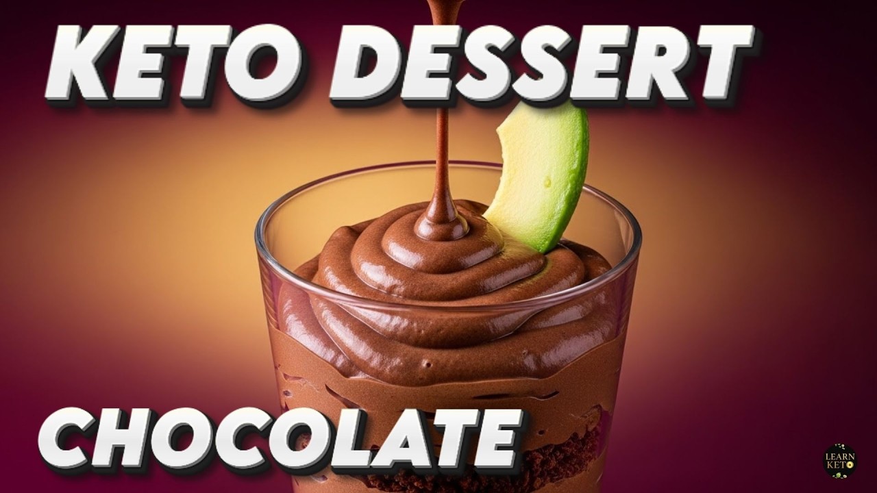 5 Minute Keto Chocolate Avocado Mousse  No Bake Low Carb Dessert