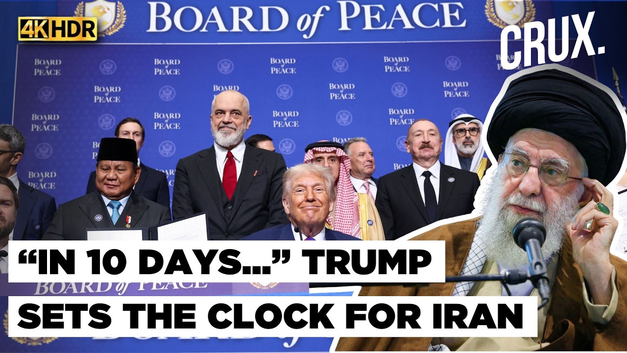 Trump Warns Iran of ‘Bad Things’ at Board of Peace Meet, Plans 350-acre Military Base in Gaza |4K