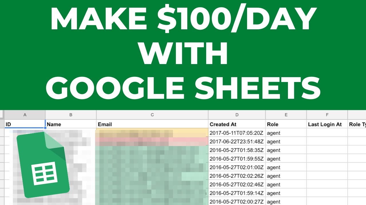How To Make $100 to $200 Per Day On Google Sheets (Make Money Online)