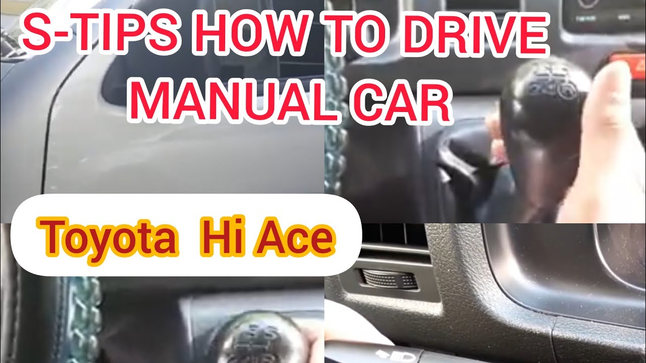 HOW TO DRIVE MANUAL CAR TOYOTA HI ACE VAN,