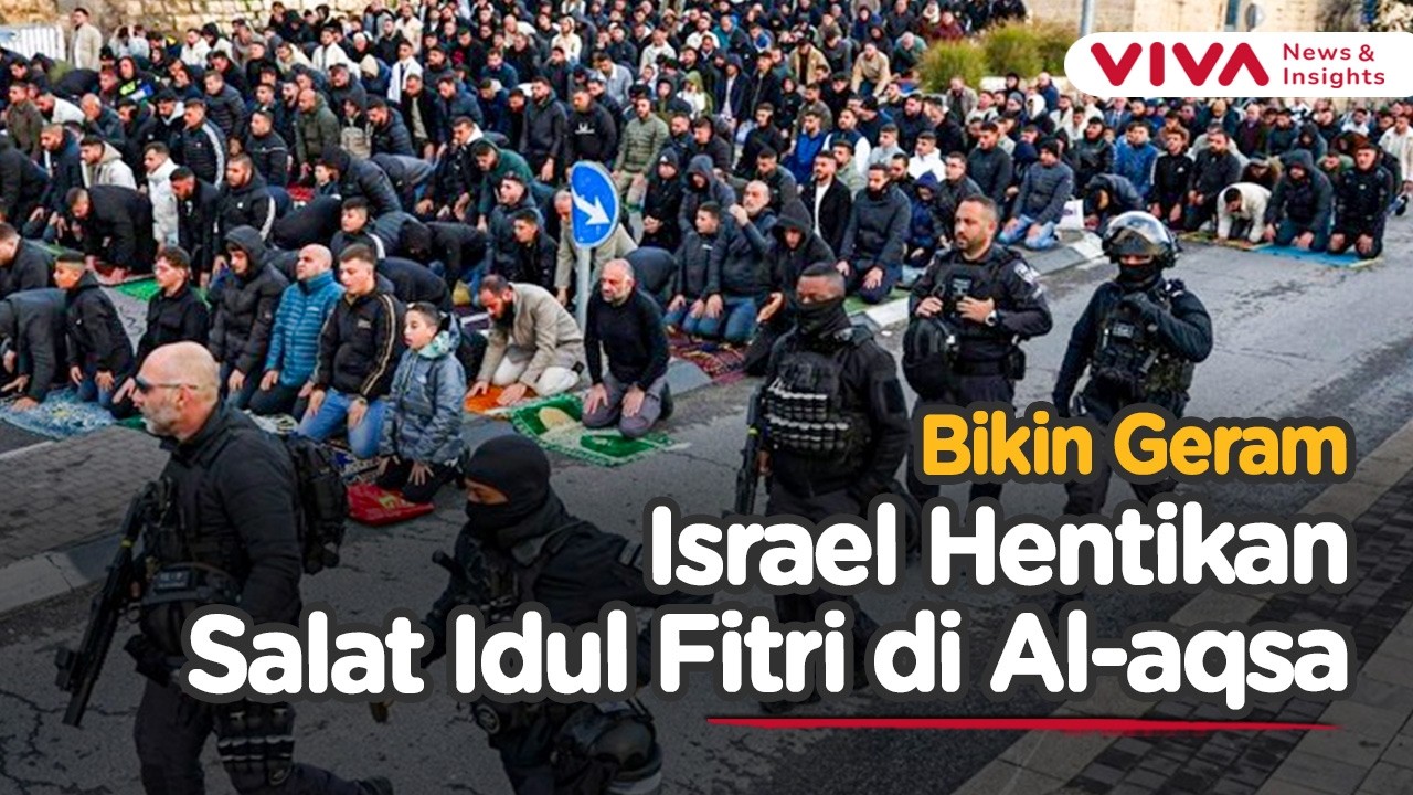 Al-Aqsa Ditutup Saat Lebaran, Warga Palestina Salat di Jalanan