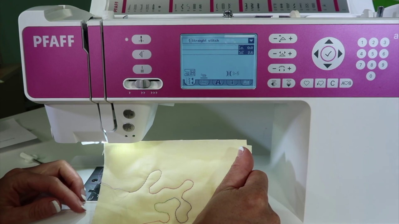 Pfaff ambition 1.0 41 Free Motion Quilting