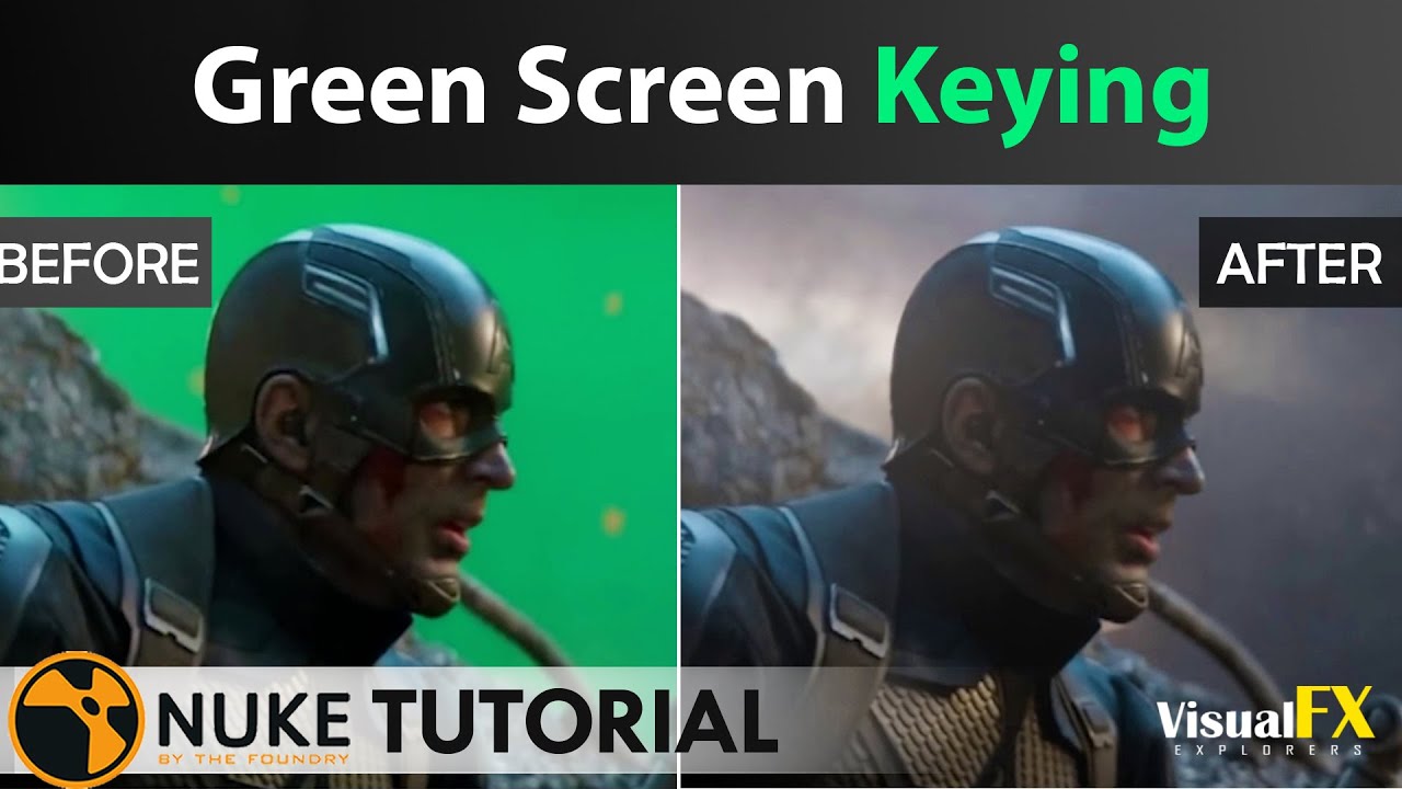 Nuke Compositing Keying Green Screen Tutorial | Avengers Endgame VFX Shot | VisualFX_Explorers