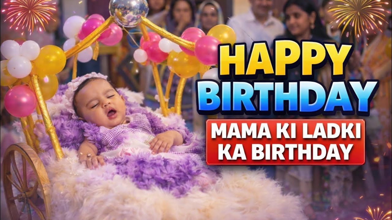 Happy Birthday Mama Ki Princess 👑 | Best Birthday Video || garg celebration Heritage hall