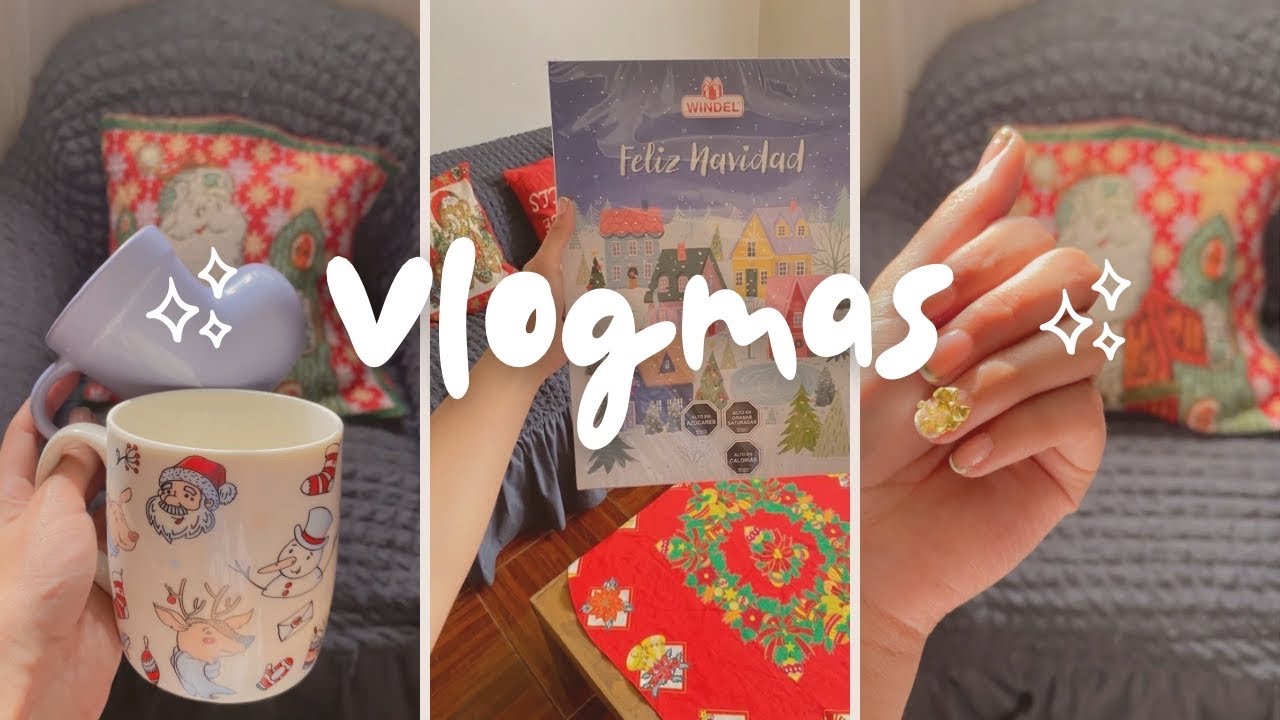 VLOGMAS 08 | Haul navideño y nuevas uñitas 🎄🎁🛍️🌟