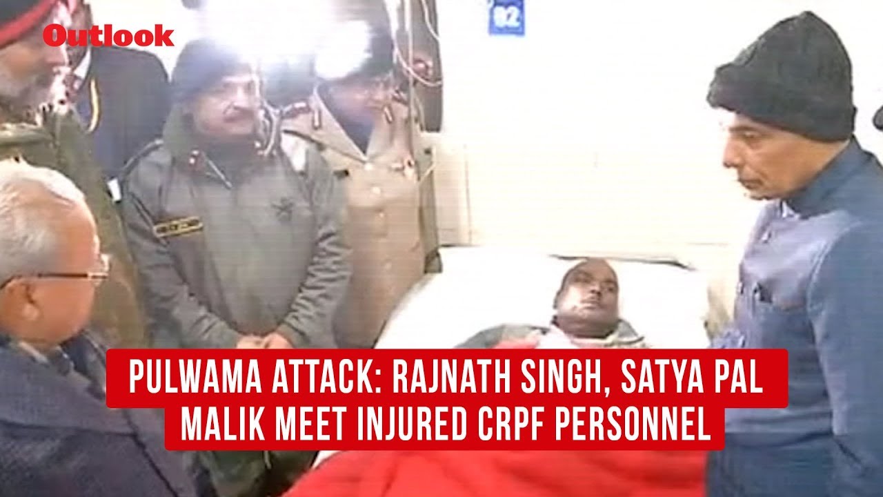 Pulwama attack: Rajnath Singh, Satya Pal Malik meet injured CRPF personnel