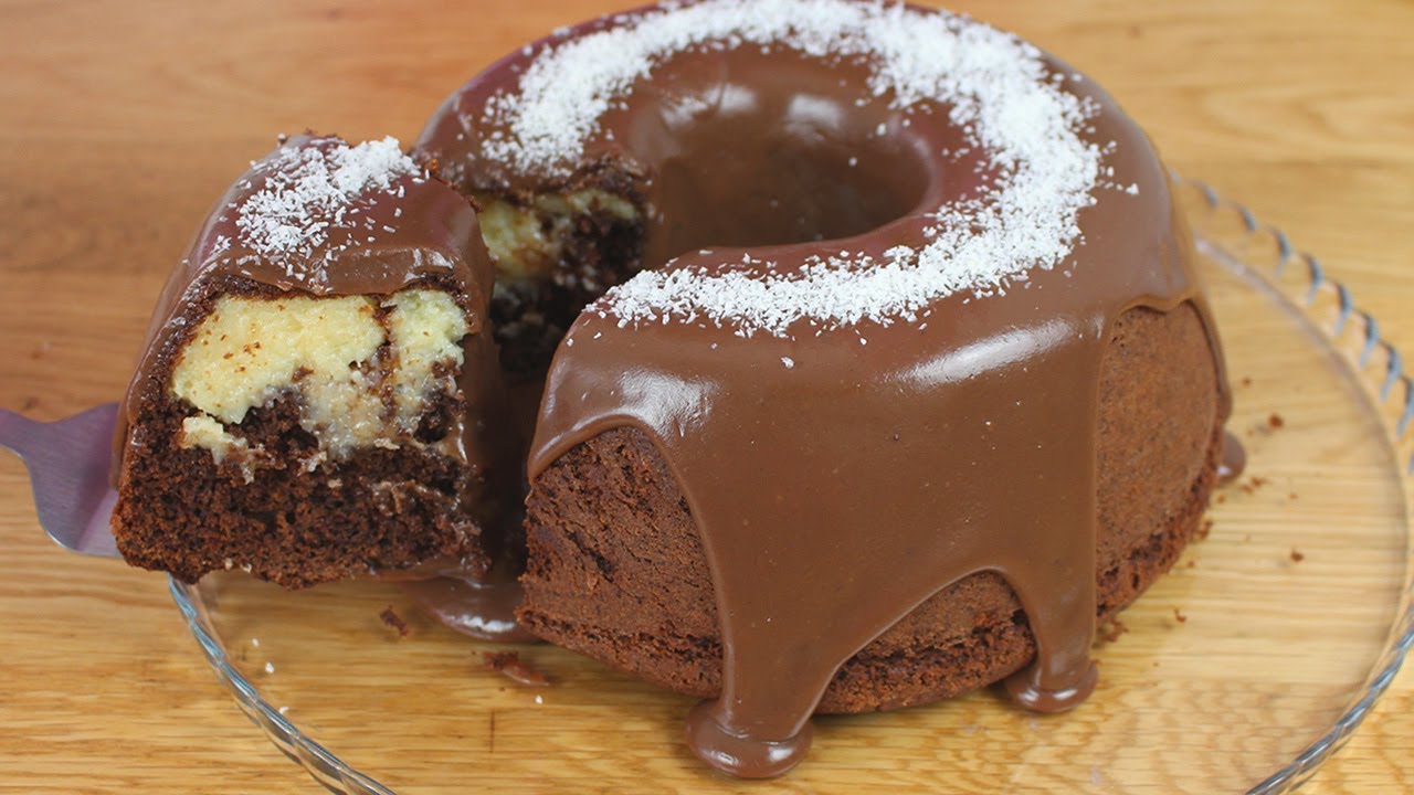 BOLO PRESTÍGIO QUE JÁ SAI RECHEADO DO FORNO ( VOCÊ SÓ VAI QUERER FAZER BOLO ASSIM)