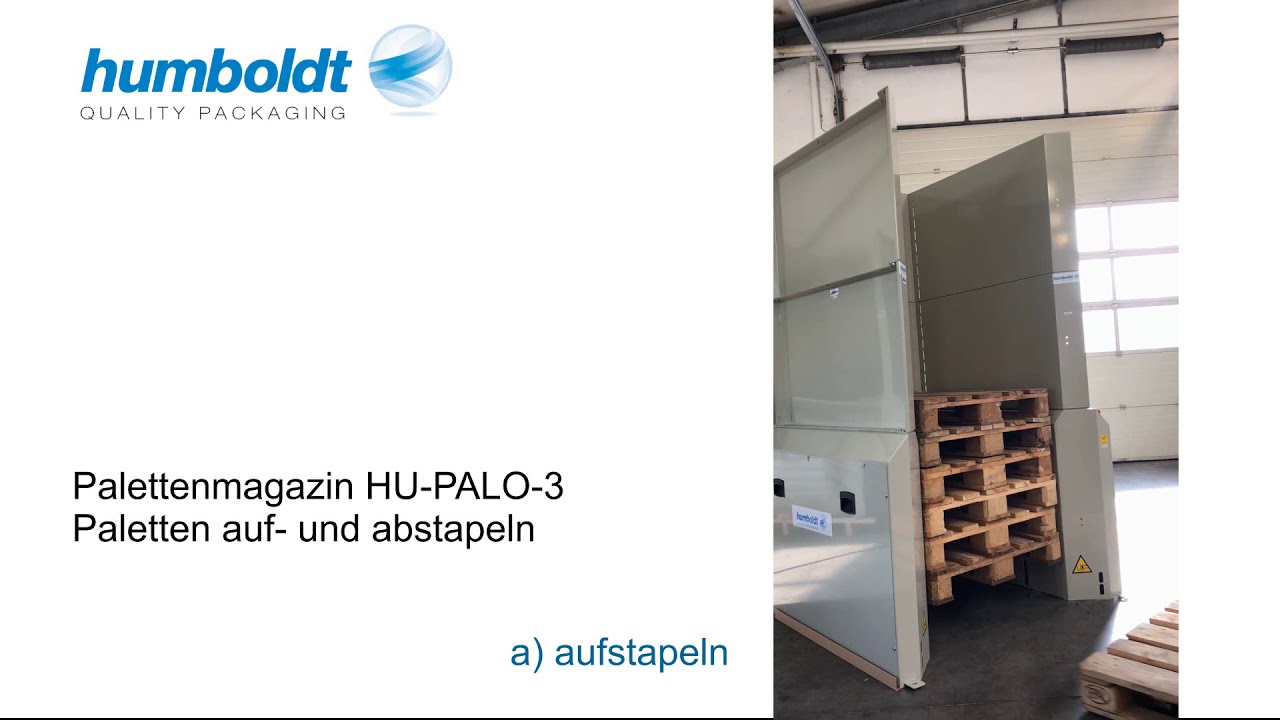 Palettenmagazin für Paletten auf- und abstapeln Modell HU-PALO-3 von Humboldt