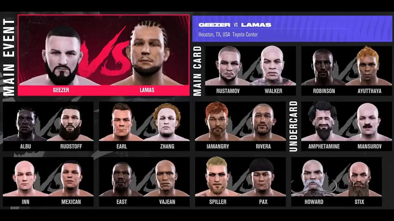 NFC 12: Geezer vs Lamas 2 UFC 5 create your own fighter league! Crazy Title Fights!?!?