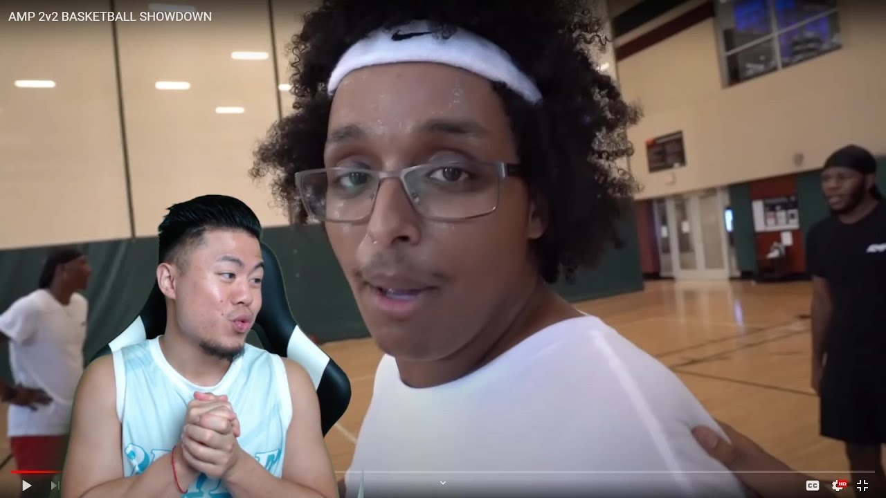 AGENT HAD SOME NICE MOVES! REACTING TO AMP 2V2 BASKETBALL SHOWDOWN!!