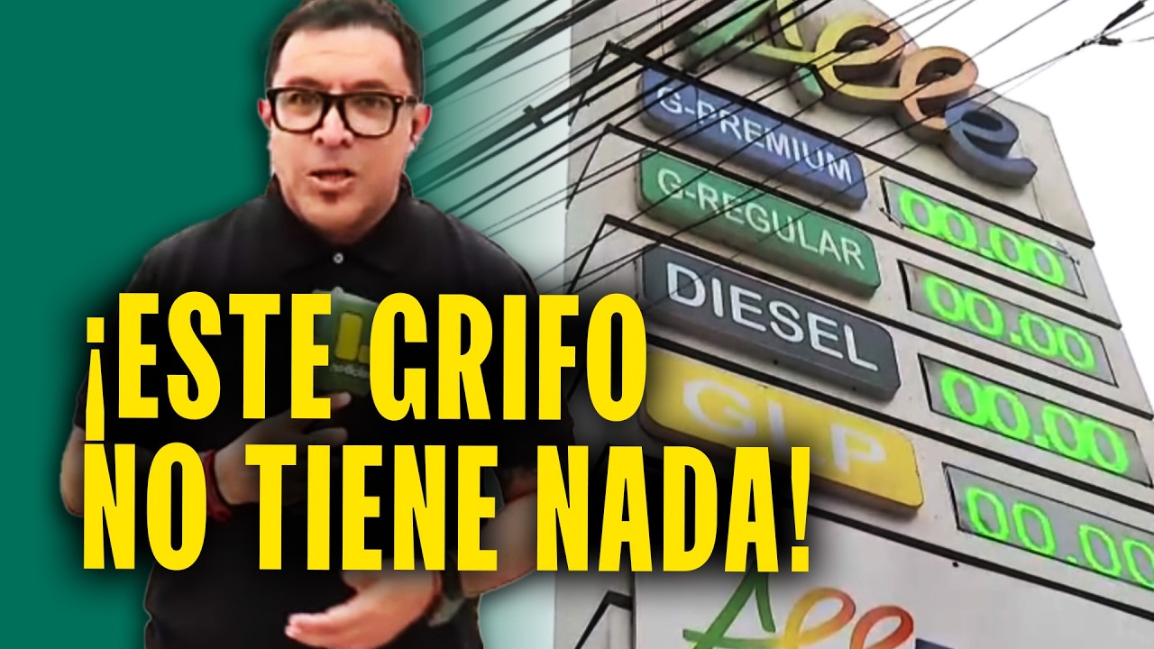 No hay gasolina, GLP ni GNV en este grifo de Lima: 