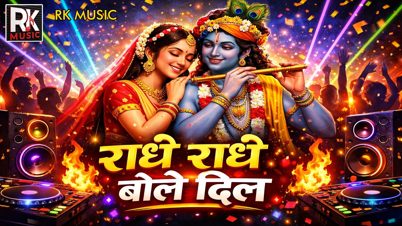 राधे राधे बोले दिल || Krishna Dj Song 2026 || Rk Music Chitroda