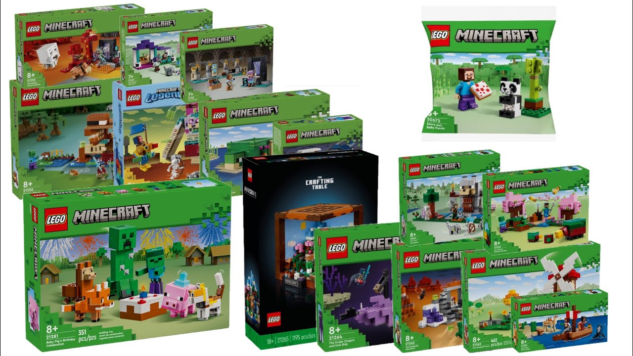 All LEGO Minecraft sets 2024 Compilation/Collection Speed Build