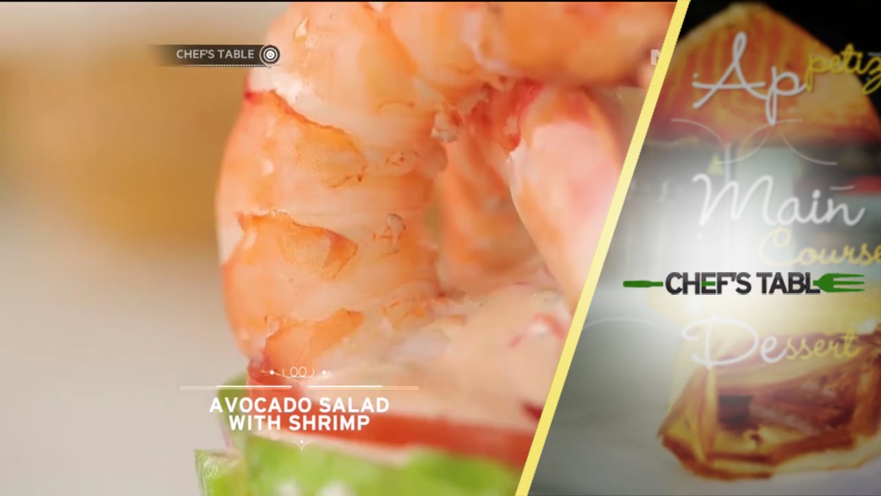 Appetizer - Avocado Salad with Shrimp (Chef's Table 6 Maret 2016)