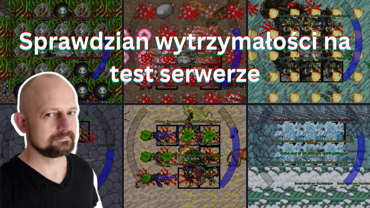 Tibia | test serwer | stress testy 500+ RP