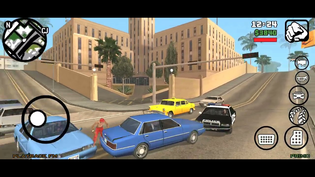 GTA San Andreas/police nee mara uper attack kar deya hmm 