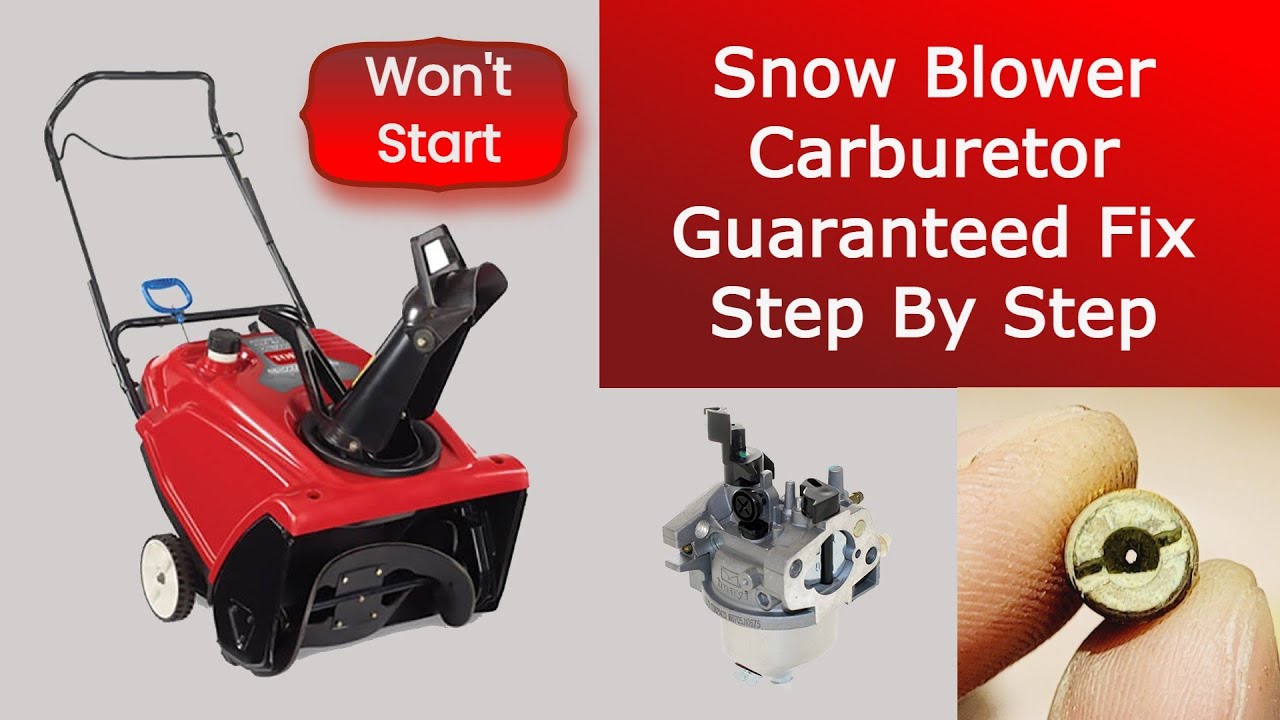 High Success Carburetor Repair for Toro Snow Blower Won't Start 2023 (step by step)