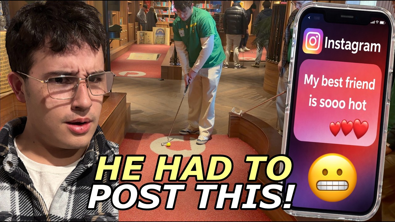 MINI GOLF BET! LOSER POSTS SOMETHING CRAZY!!