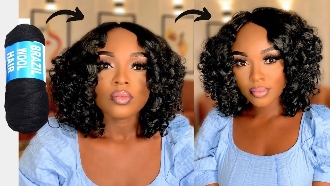 Omg 😱 Secret Revealed! She Slayed this hairstyle with wool 🔥Crochet hairstyle