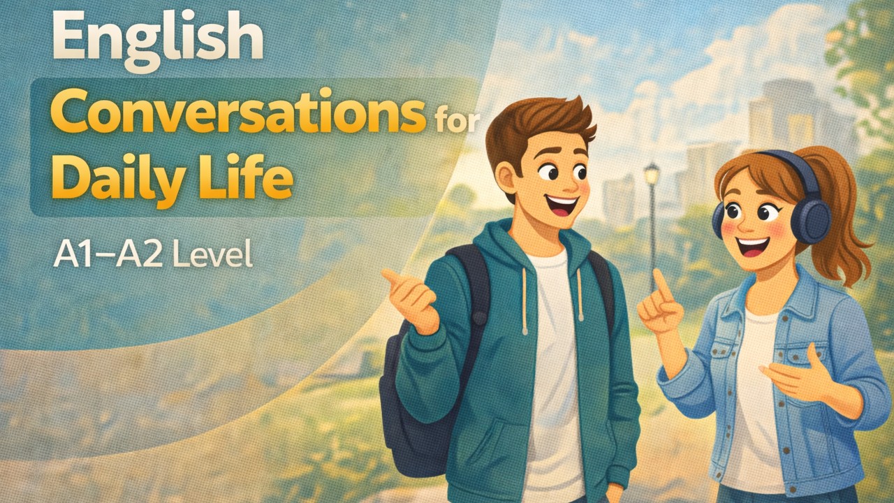 Daily English Conversations 🗣️ Real Life Practice (A1-A2) | Podcast