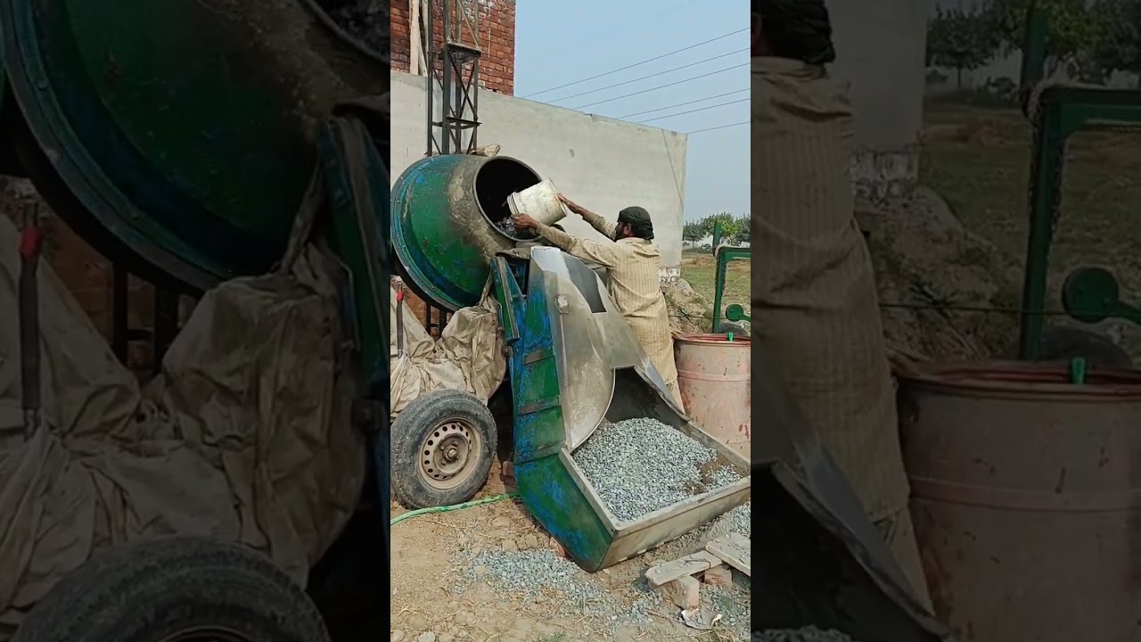 concrete mixing with One bag concrete mixer 