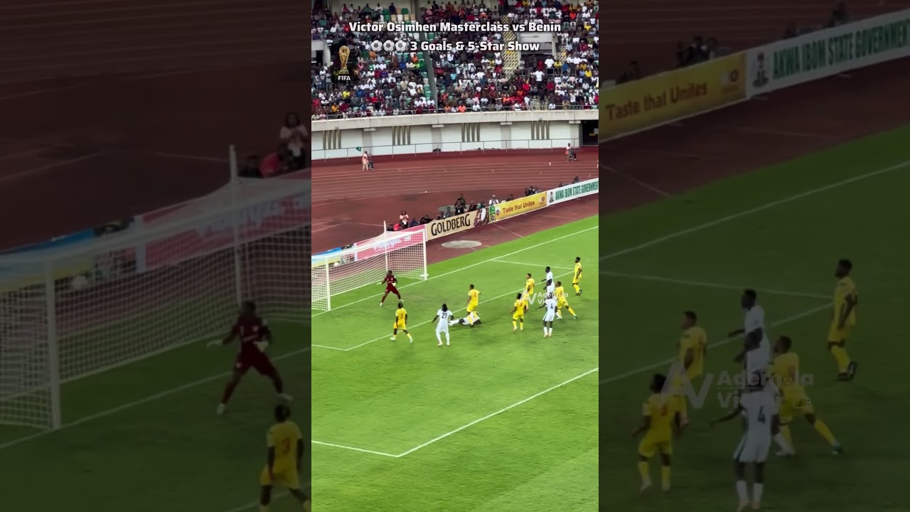 Victor Osimhen Masterclass vs Benin ⚽⚽⚽ 3 Goals & 5-Star Show. The HUNGER in him 🔥