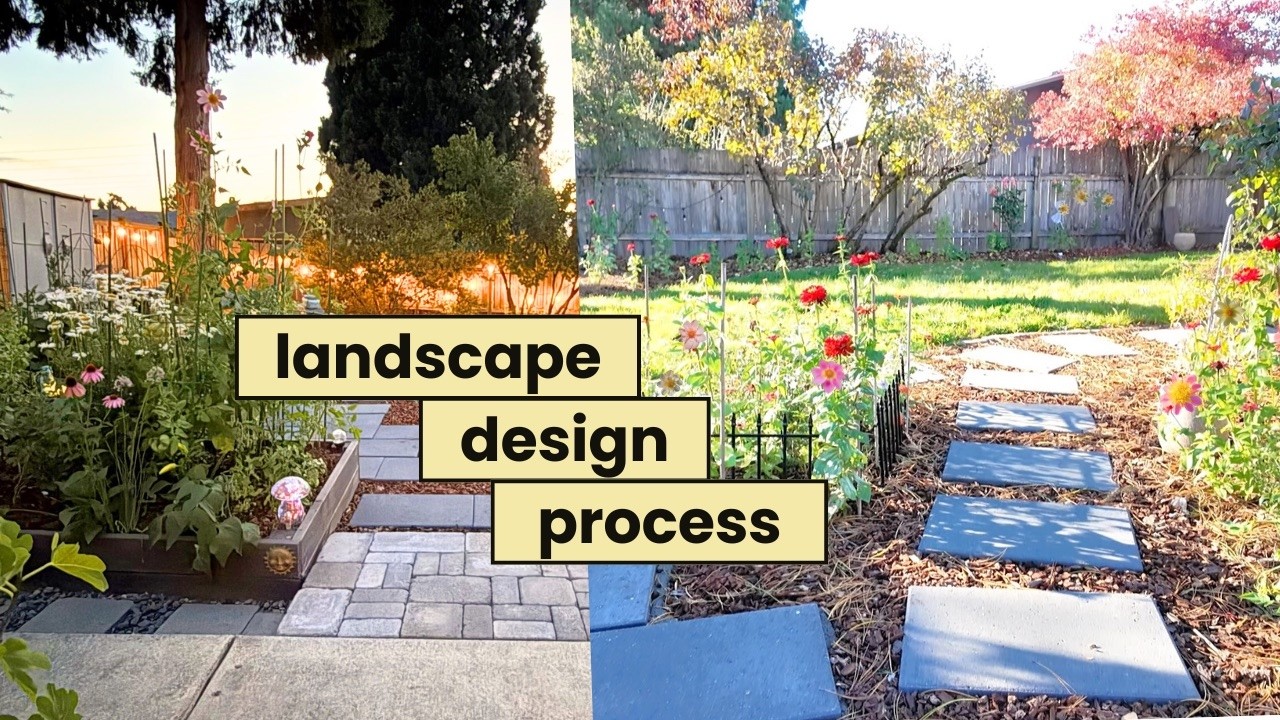 from crispy grass to dreamy paths | DIY low maintenance landscape design & cottage garden makeover
