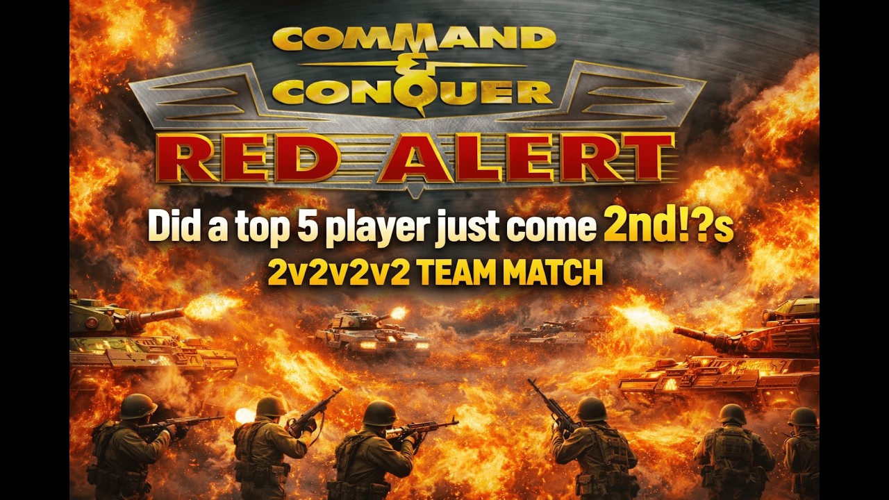 Command & Conquer: Red Alert Remastered — Did a top 5 player come 2nd!?