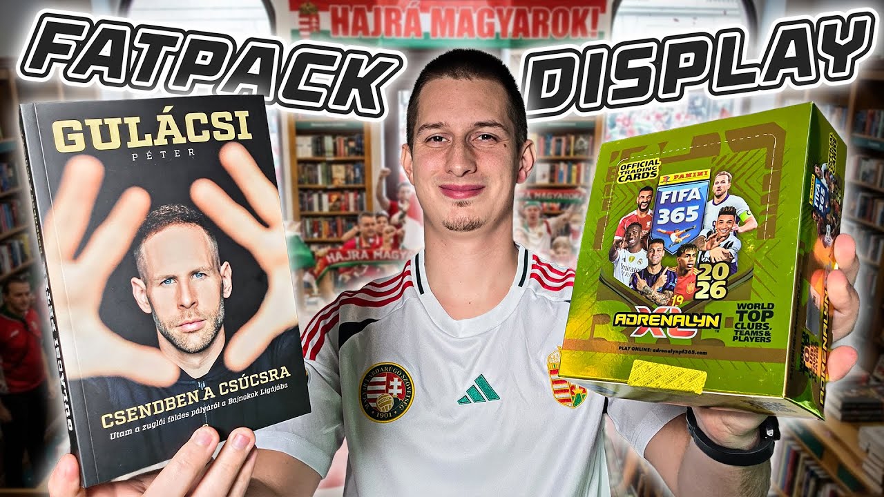 Panini Adrenalyn XL FIFA 365 2026 | Fatpack Display Bontás + Gulácsi Könyvek