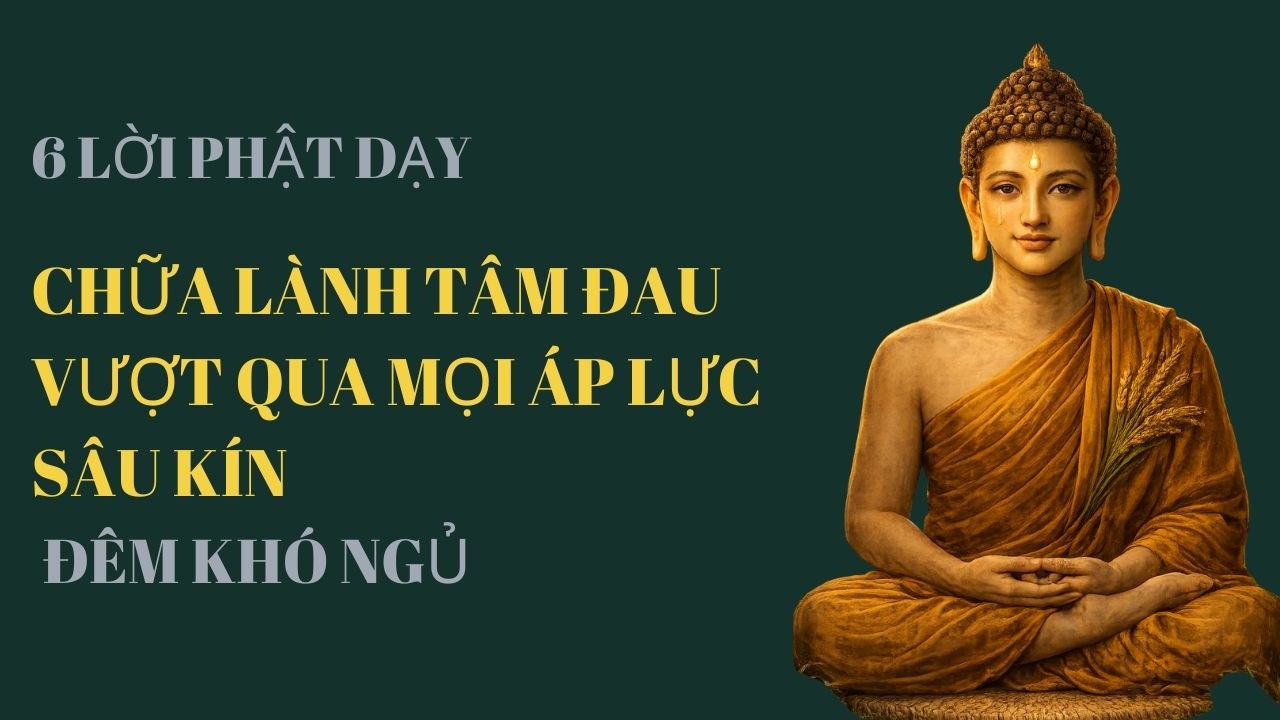 ĐÊM KHÓ NGỦ 6 LỜI PHẬT DẠY VƯỢT QUA MỌI TÂM ĐAU SÂU KÍN