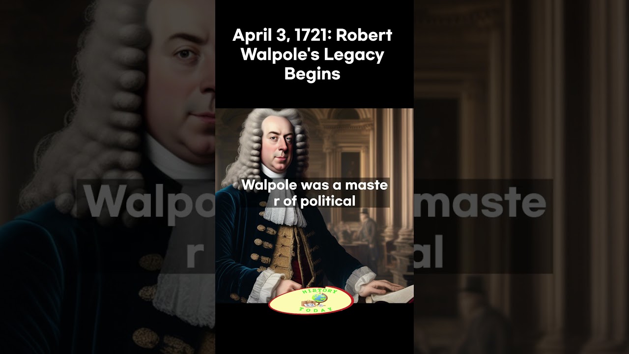 Robert Walpole becomes the first Prime Minister of Great Britain  #history #britain  #facts