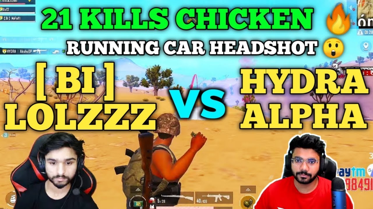 Bi team vs Hydra Alpha team full intense fight in Hydra Elite customs | 21 kills 😲 | Pubg emulator