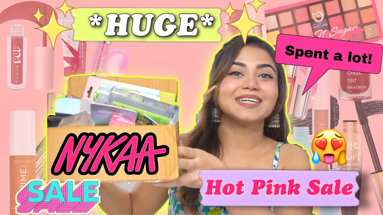 *Non-Sponsored* *HUGE* Nykaa Hot Pink Sale Haul | New launches ✨
