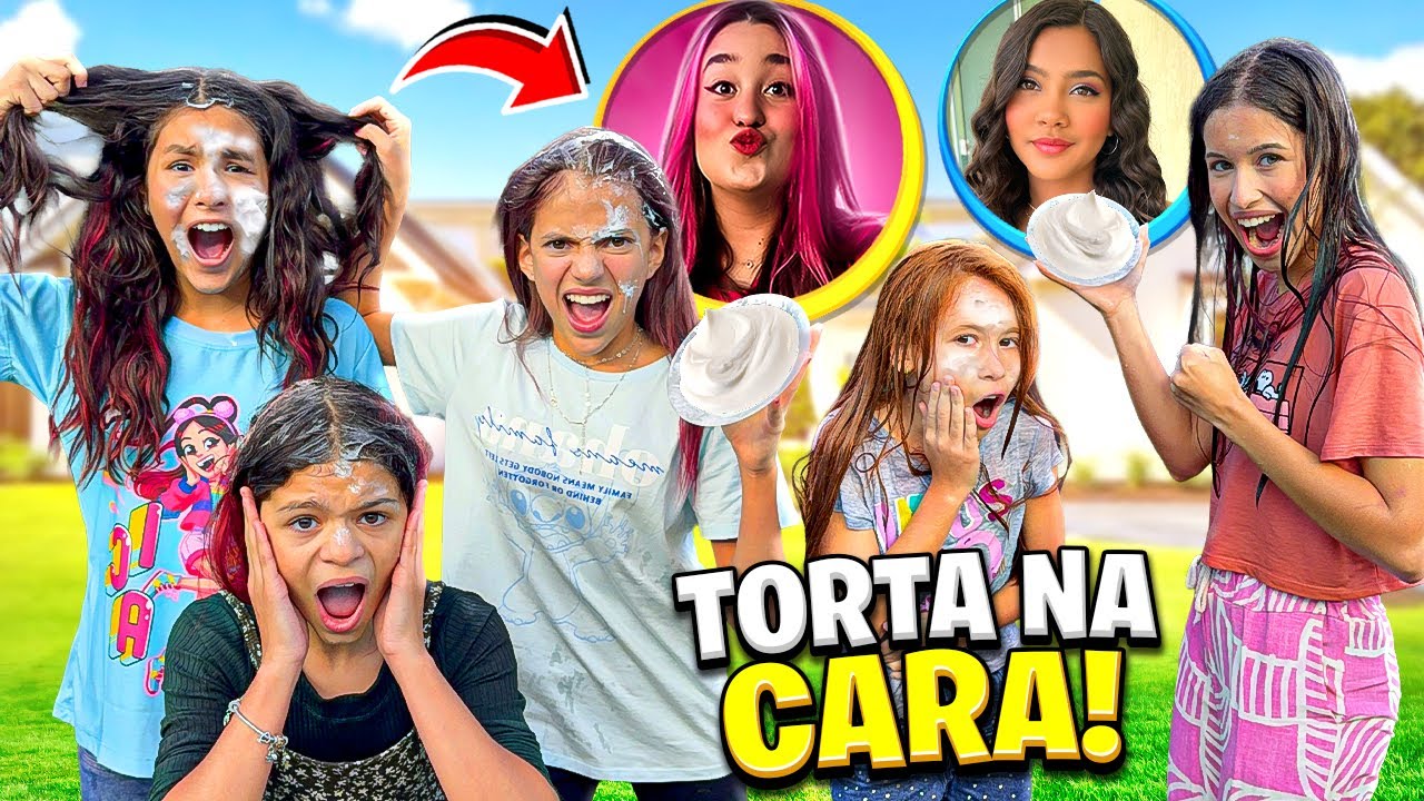 TORTA NA CARA DOS YOUTUBERS(Emily Vicky, Taspio, Lorena Pina)* deu ruim